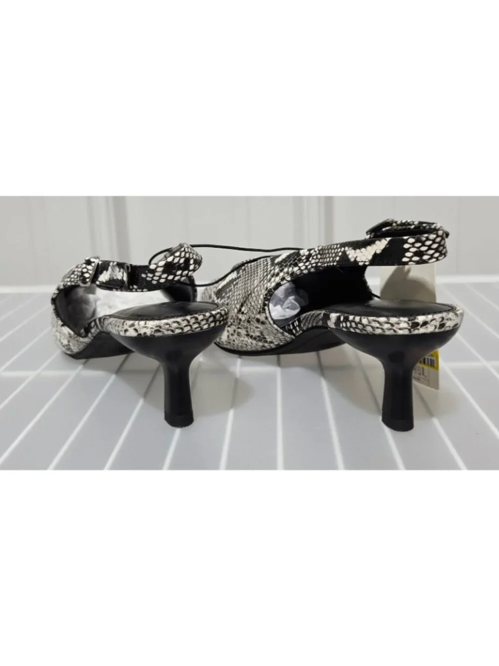 A New Day Samantha Snake Skin Print Faux Leather Slingback Heels -- Women's 7